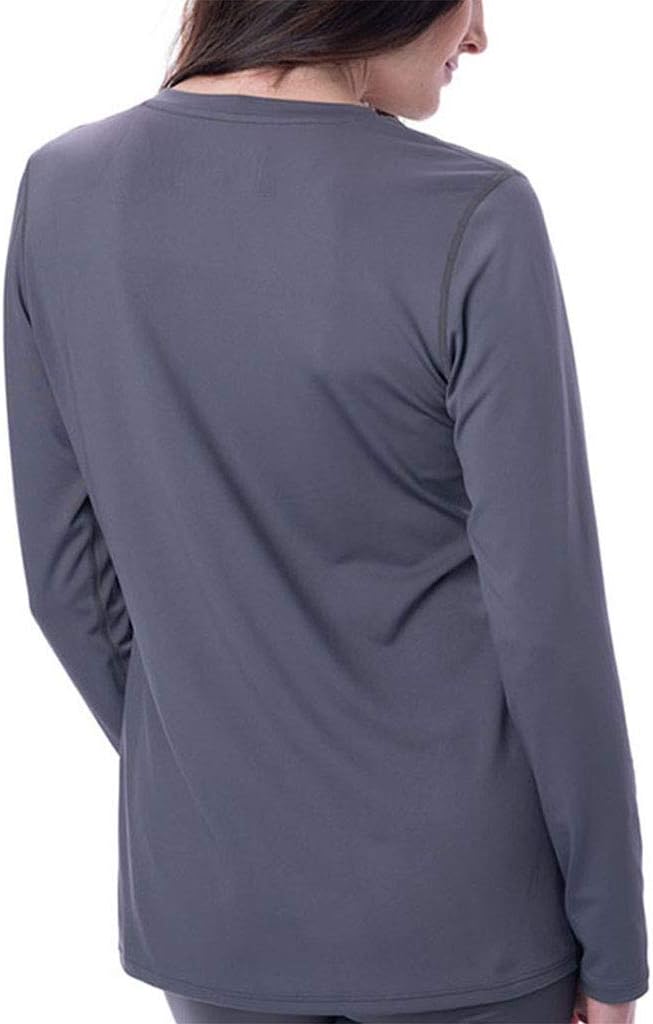 Arctic Cool Women's V-Neck Instant Cooling Moisture Wicking Performance UPF 50+ Long Sleeve Sun Protection Shirt