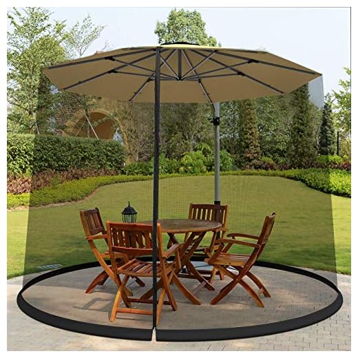 Best mosquito netting for patio umbrella TANGKULA 9/10FT Patio Umbrella Screen