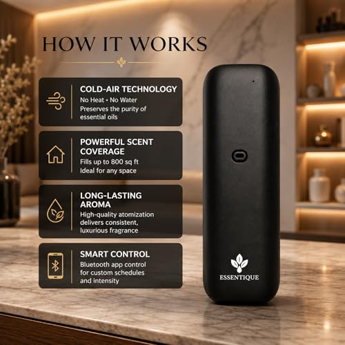 Difusor aromático eléctrico The Pulse Essentique negro miniatura 5