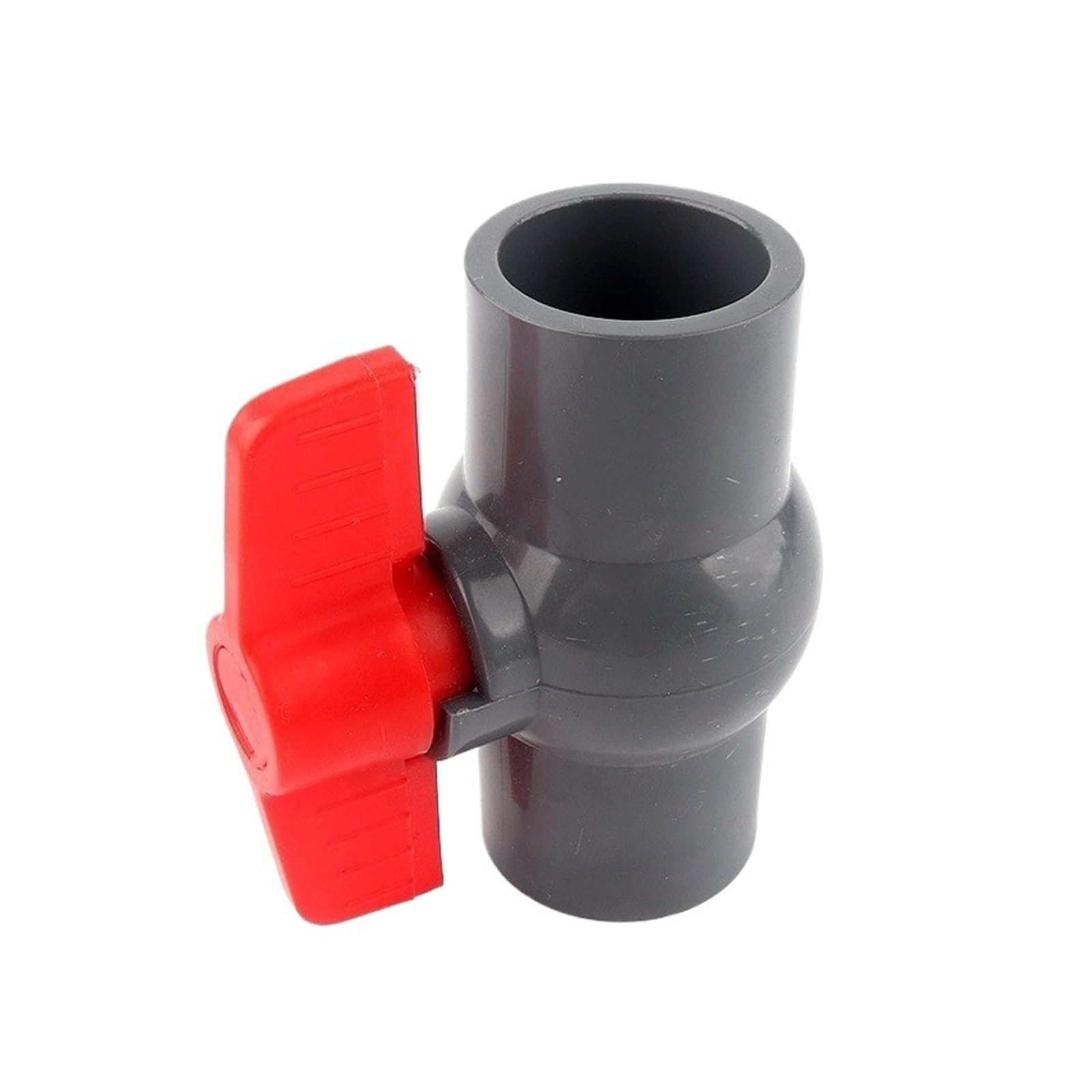 CHATROOM 1/3 Pcs 20-160 Mm Grau PVC Flache Kugel Ventil Garten Bewässerung Schlauch Anschluss Armaturen Aquarium Schalter Globe Ventil Große Größe(3pcs,ID 40 mm)