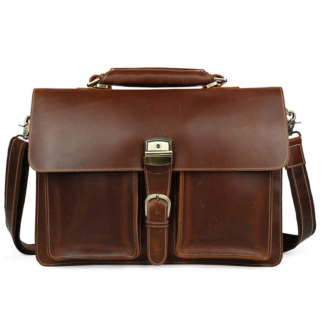 Sac d'affaires en cuir pour organiser vos documents volumineux