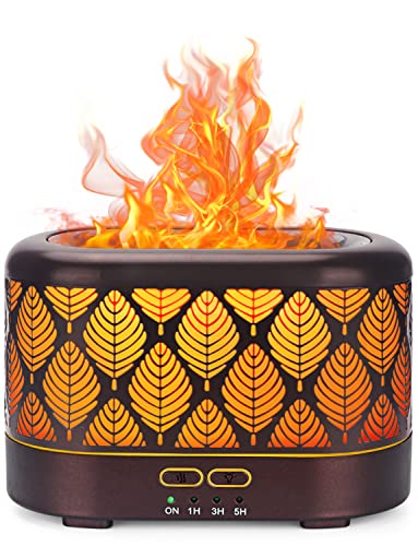 SALKING Aroma Diffuser Flammeneffekt, Metall Aromatherapie Diffusor für...