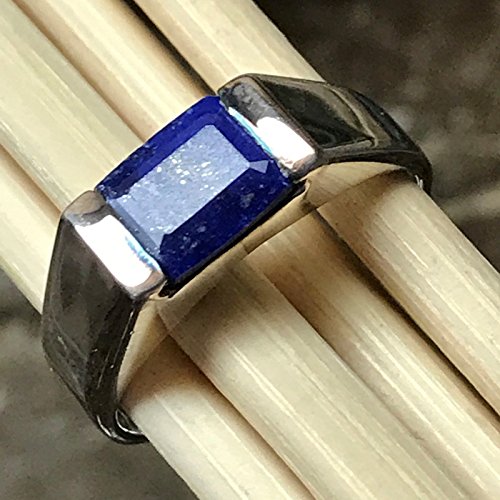 Natural Blue Lapis Lazuli 925 Solid Sterling Silver Men's Ring Size 7, 8, 9, 10, 12, 13 #TOP7