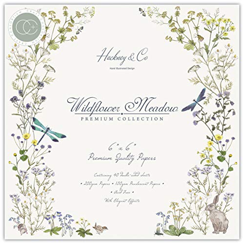 CRAFT CONSORTIUM LTD Artesanía con papel de 6" WILDFLOWER, Prado de flores silvestres, talla única