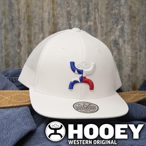 Image of HOOEY Texican Texas Trucker Hat for Men - Adjustable Snapback Mesh Baseball Cap - Western Work & Casual Wear Breathable Mesh