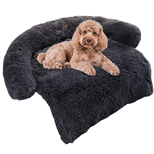 Plüsch Hundematte Sofa Haustier Couch Matte Beruhigendes Hundebett Bequeme Hundematratze Kissen Katzenbett Ultra Weich Für Haustierbetten Kissen Möbel Abdeckung Schutz Haustierbett Cover