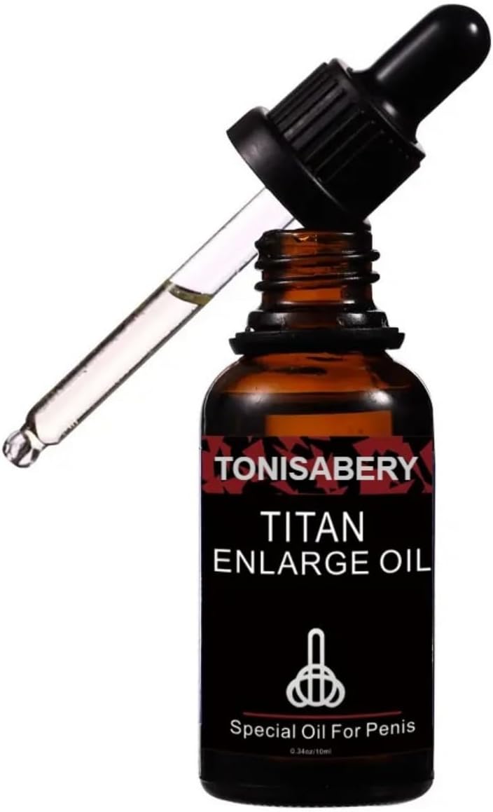 Tonisabery Enlarge Oil Red - Men's Herbal Massage Oil - Ginseng & Ginkgo Biloba Blend - 10ml