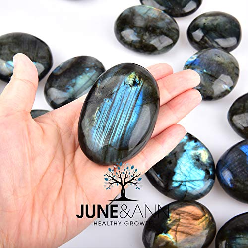 JuneAnn-Natural-Labradorite-Palm-Stones-Healing-Gemstone-Therapy-Worry-Crystal-Stones-for-Meditation-Chakra-Balancing-Collection-Irregular-Shape
