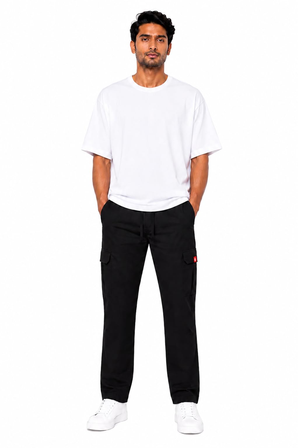 Men’s Cargo Pants with 4 Pockets | Breathable Premium Fabric | Casual & Gym Wear | Comfortable Regular Fit Trousers for Men-image-44