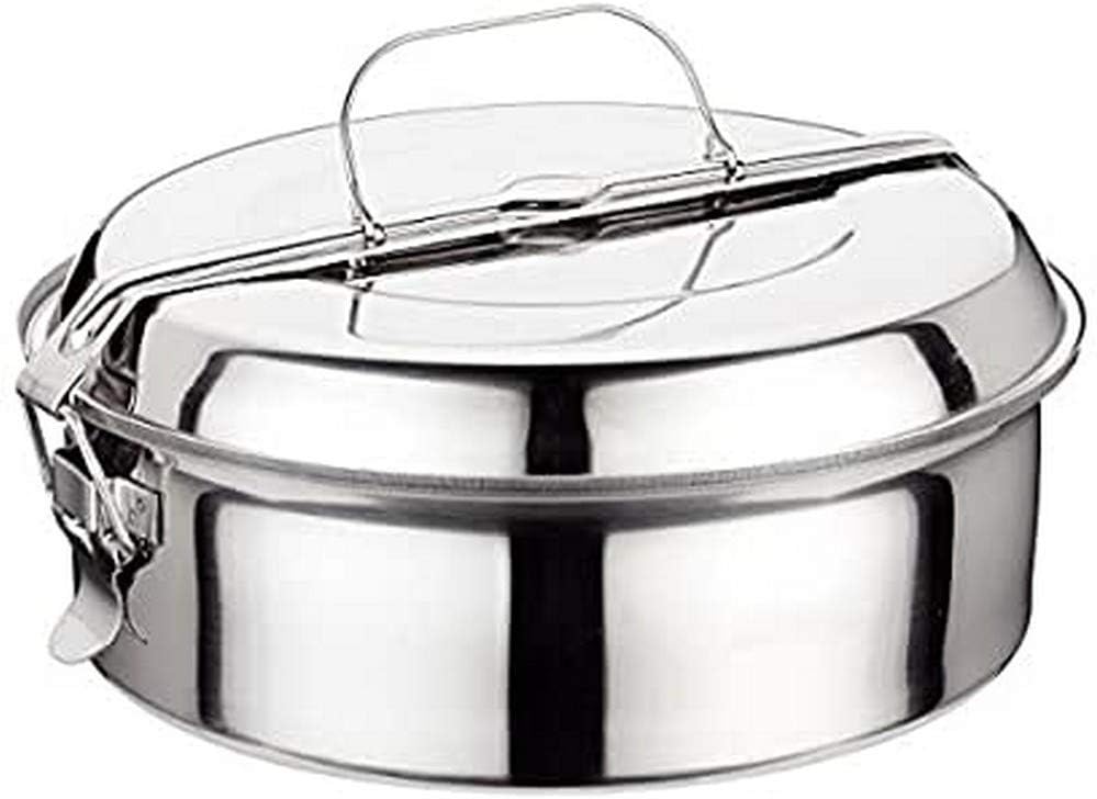 Ilsa 5041 – Lunch Box Stainless Steel, Silver 20 cm Metallic Silver