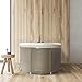 Portable Bathtub (Large) by Homefilos, Ice Bath and Cold Plunge for Athletes, Inflatable Adult Size Japanese Soaking Hot Tub for Shower Stall