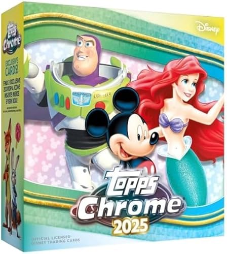 2025 Topps Chrome Disney Mega Box (60 Card/Box Zootopia Icons)
