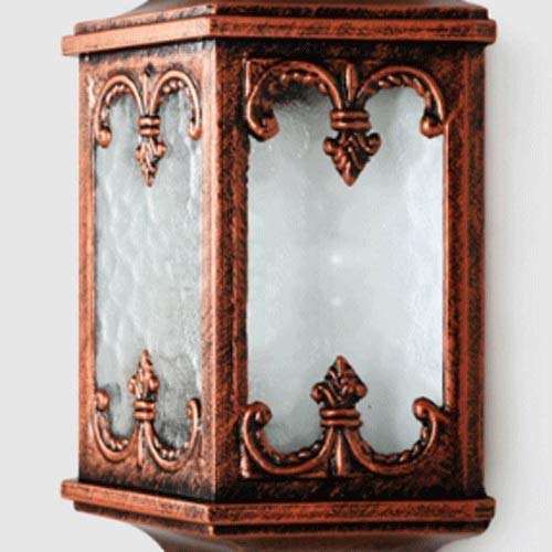Applique murale extérieure E27 en aluminium bronze lanterne rétro - 6