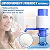 Portable Manual Water Pump 5 Gallon,Water Jug Dispenser Bottle Pump Drinking Water Pump with an Extra Short Tube and Cap Blue