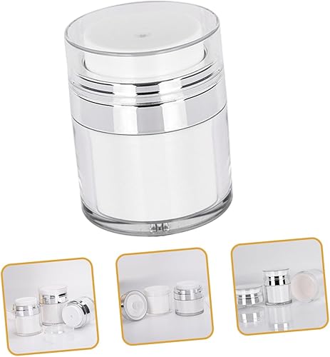 Refillable Airless Pump Jars - 2pc Skincare Containers