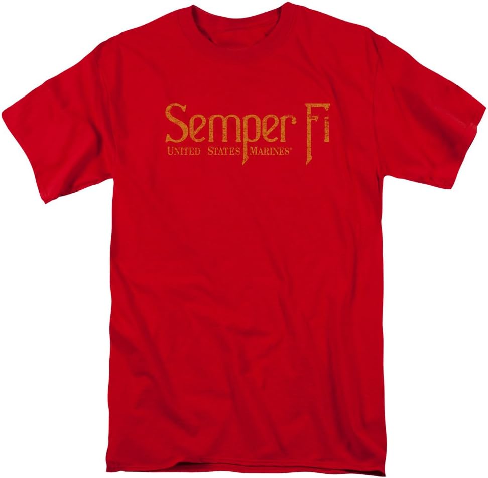 Us Marine Corps Semper Fi Unisex Adult T Shirt for Men and Women