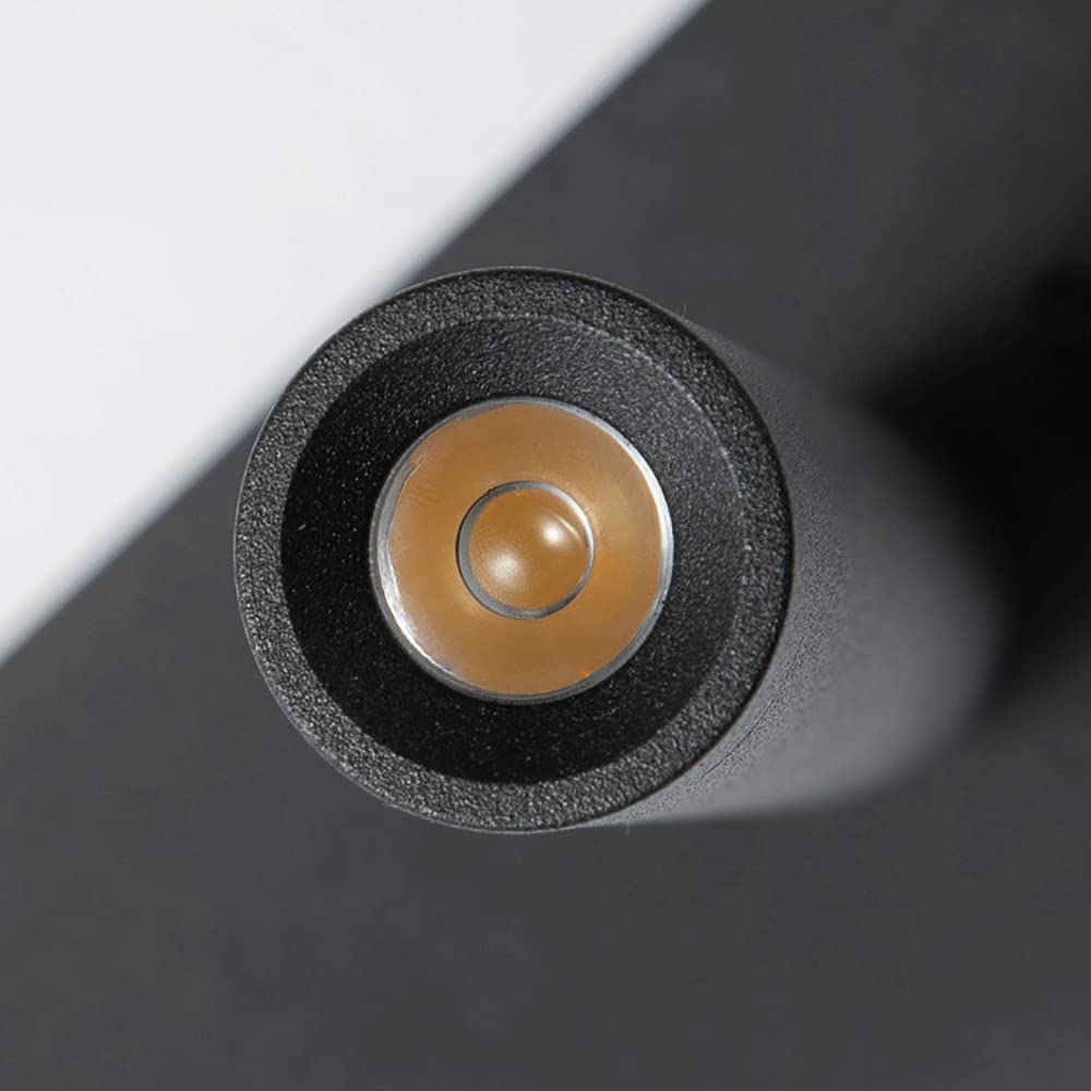 Lampka ścienna do czytania przy łóżku, mini lampy podświetlające, czarno-biały metalowy kinkiet ścienny z funkcją regulacji 350°, ultracienka ściana tła oświetlenie dekoracyjne nastrojowe świa