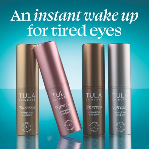 Image of TULA Skin Care Spresso Energizing Eye Balm - Energizing & Hydrating Caffeine Under Eye Treatment for Dark Circles, Portable and Perfect to Use On-the-go, 0.35 oz.