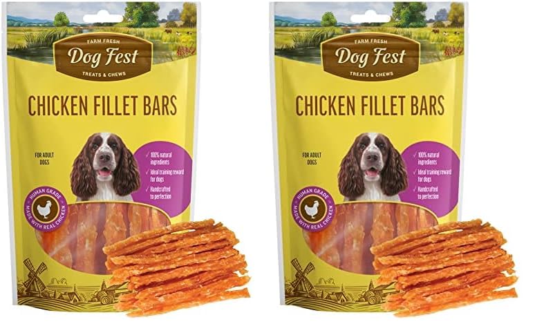 Image of Barkbutler x Dogfest Chicken Fillet Bars|Dog Treats for Adult dog-90g|Dog Stick with 0% Artificial Colors, Flavors & Preservatives | #1 Ingredient is Meat | Human-Grade | for All Adult Breeds