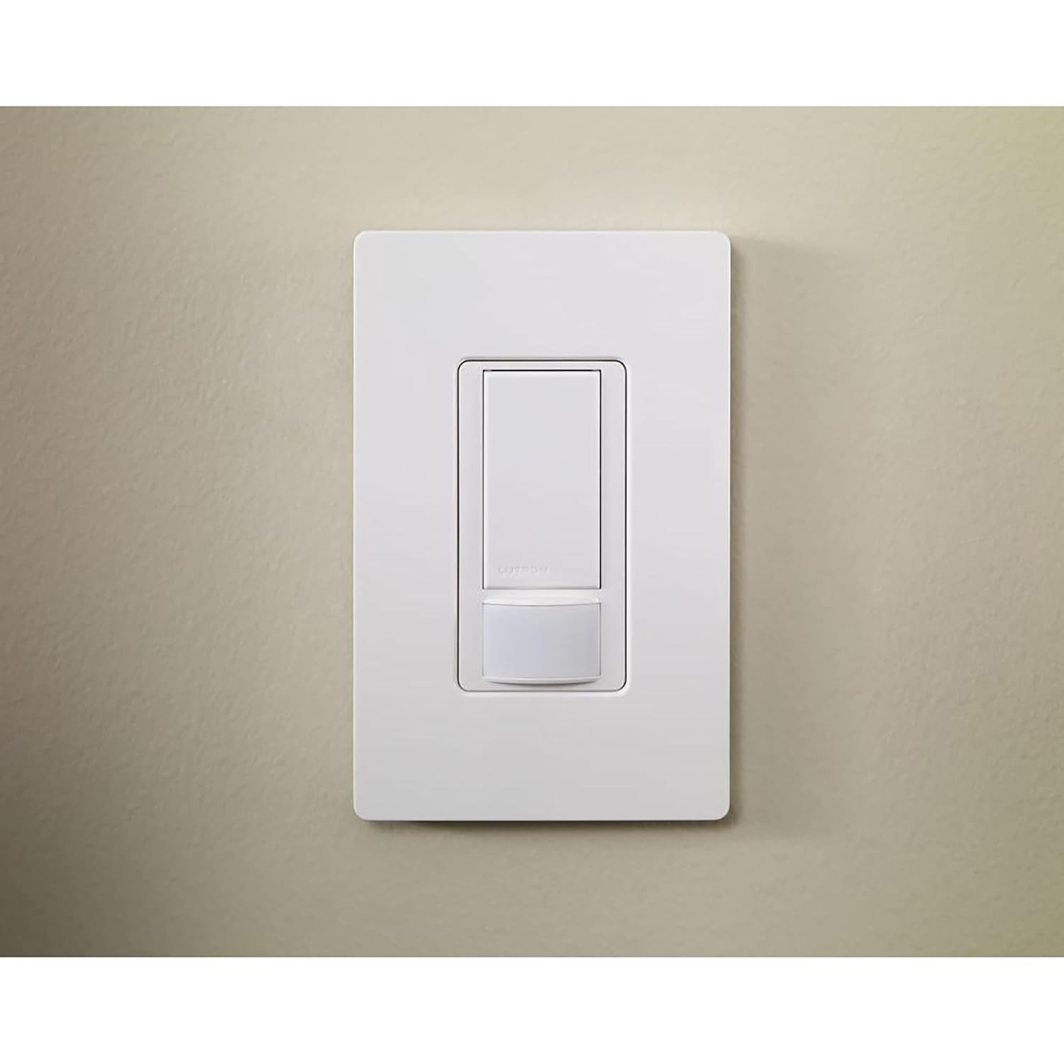Lutron Maestro Vacancy-Only Sensor Switch | 2 Amp, Single Pole | MS-VPS2-BI | Biscuit