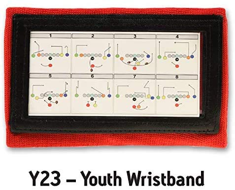 Image of Y23 - Football Wristbands - Wrist Coach - QB Wristband - Football Play Wristbands - Playbook Wristband