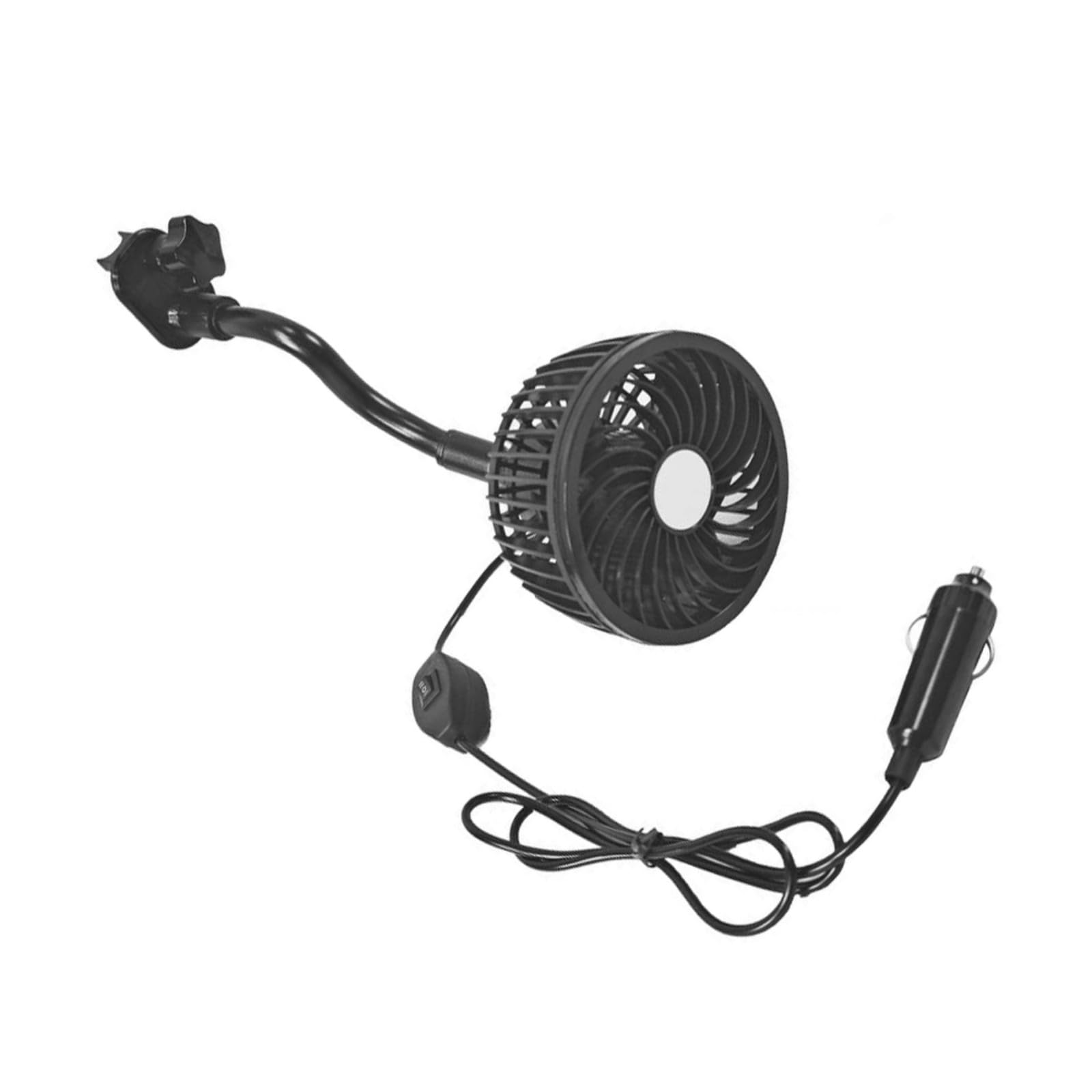 Oxxggkao Car Headrest Clip on Fan 2 Speed Wind Rear Seat Headrest Electric Air for Better Airflows Enduring Cooling