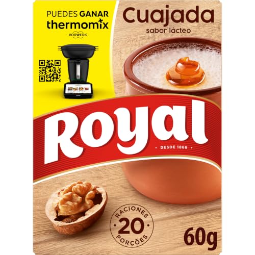 Royal Cuajada, Preparado en Polvo 20 raciones, Pack 5 x 12 g - 60 g