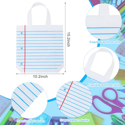 Hosuly 24 Pcs Notebook Tote Bags