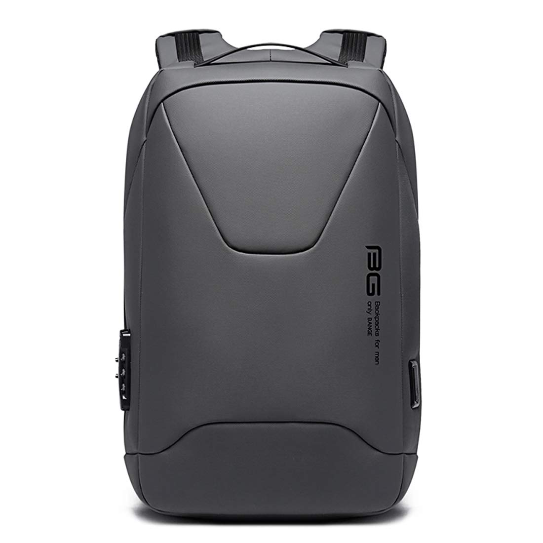 班歌＼ｂａｎｇｅ Water Resistant Anti-Theft Unisex Travel Laptop Backpack with USB Charging and Password Number Lock-picture-36