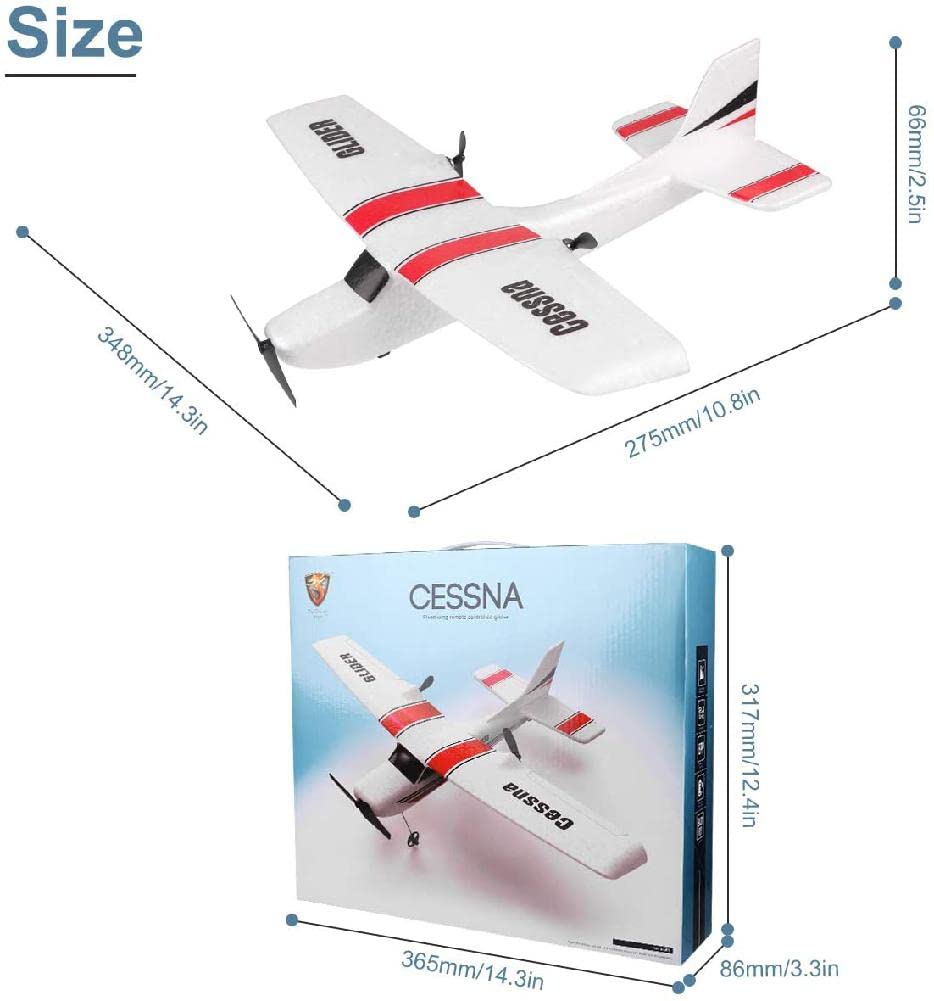 s-idee® Z53 - Aereo radiocomandato con batteria da 2,4 GHz