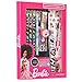 Barbie Schreibwaren Set mit Federmäppchen Mädchen, Notizheft A5, Sticker, Kugelschreiber Bunt Stifte Set