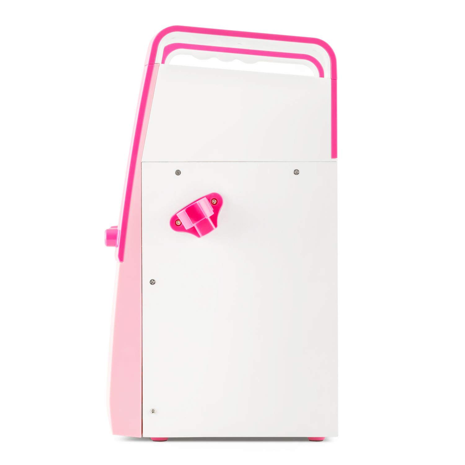 AUNA KA8P-V2 - Impianto Karaoke, Display TFT 3,5'', 2 x Microfoni Dinamici, Altoparlante Incorporato, Uscita Video, CD, CD+G, MP3, Ingresso AUX, Rosa Confetto
