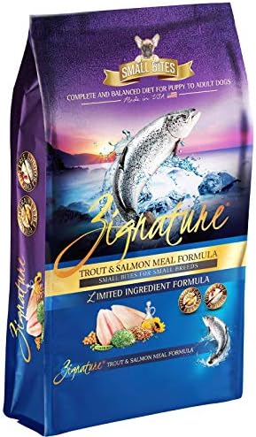 Zignature Trout & Salmon Formula Grain-Free Small Bites Dry Dog Food 4lb