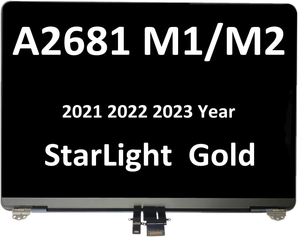 iGriega New LCD Replacement Screen Assembly for Air 13'' A2681 2022 M2 EMC 4074 Starlight Gold