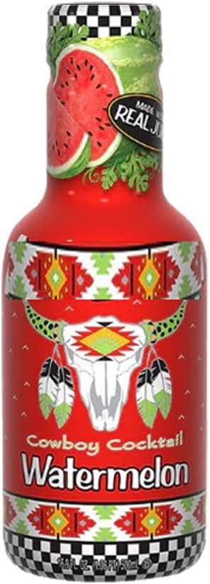 Variety flavours Juice Drink 500ml-Mango,Strawberry Lemonade,Fruit Punch Lemonade,Watermelon,Iced Tea Peach,Green Teaa,Iced Teaa Lemon,Blueberry WhiteTeaa-Arzn 12 Bottles, Watermelon