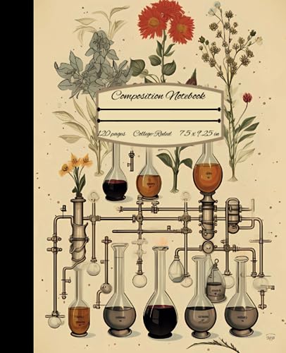 Composition Notebook College Ruled: Vintage Aesthetic Science Lab Tools Illustration Volume #4, Writing Journal for School, College, Work, Sketching & ... Science Lab Tools Illustration Series)