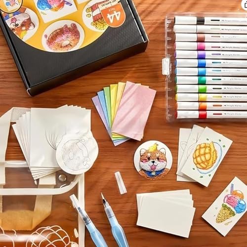 Puffy Paint - Bubble Drawing Pen, Puffy Fabric Paint | Paint for Crafts 3D Painting Canvas Sponge Art Supplies for Outdoor Festive Kids Travel Family Window Furniture School Home Demonstrations - Image 6