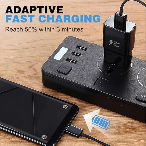 Ładowarka USB z szybkim ładowaniem typu C 1M, szybkie ładowanie USB C, zestaw ładujący typu C, kompatybilna z Galaxy S23, S22, S21, S20, S10, S9, S8 Plus i innych urządzeń USB-C