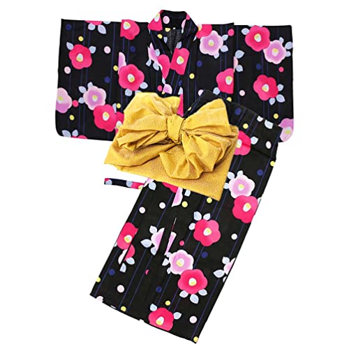 ［オオキニ］ 二部式浴衣 セット 簡単 セパレート レディース 兵児帯 レトロ モダン 下駄付も選べる フリーサ...