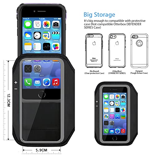 Iphone Se (2016) 5S 5 Armband, Jemache Gym Running Jogging Exercise Workout Sport Arm Band Case For Iphone 5/5S/Se (2016) 4.0 Inch With Card/Key Holder (Black) #TOP5