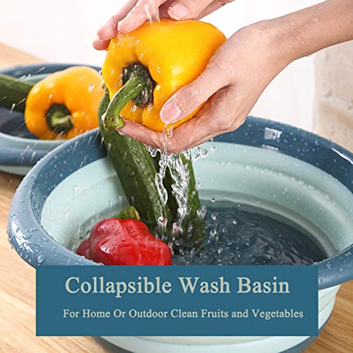 Cartints Collapsible Wash Basin Camping Foldable Dish Tub For Kitchen, Camping, Rv, Space Saving, Easy To Store, 2Pack #TOP2