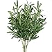 Produktbild XHXSTORE 4PCS Künstliche Pflanze Künstliche Oliven Zweige Grün Kunstpflanze Wetterfest Unechte Pflanzen Plastikpflanze für Vase Außen Garten Balkon Küche Hause Topf Deko
