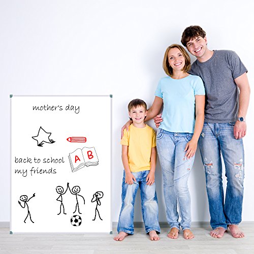 Lockways White Board 48 x 36 Inch | Magnetic Dry Erase Board, Silver Aluminium Frame - Image 6