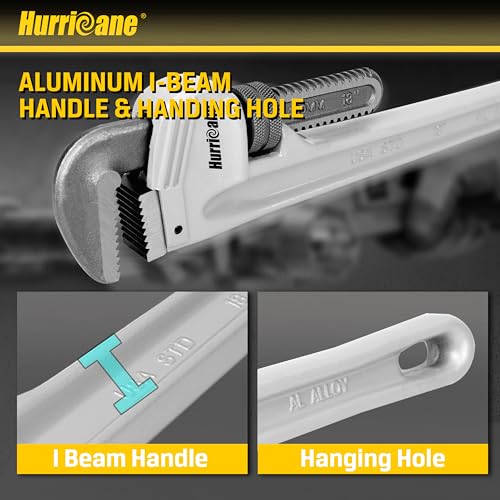 HURRICANE 3-Piece Aluminum Pipe Wrench Set