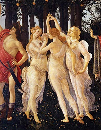 Botticelli Sketchbook #3: Cool Artist Gifts - Primavera Sandro Botticelli Sketchbooks For Artists Adults and Kids to draw in 8.5x11" 100 blank pages