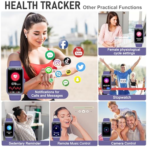 Image of Fitness Tracker with 24 /7 Heart Rate, Blood Oxygen, Sleep Tracker, Activity Tracker with Step Tracker for Women Men