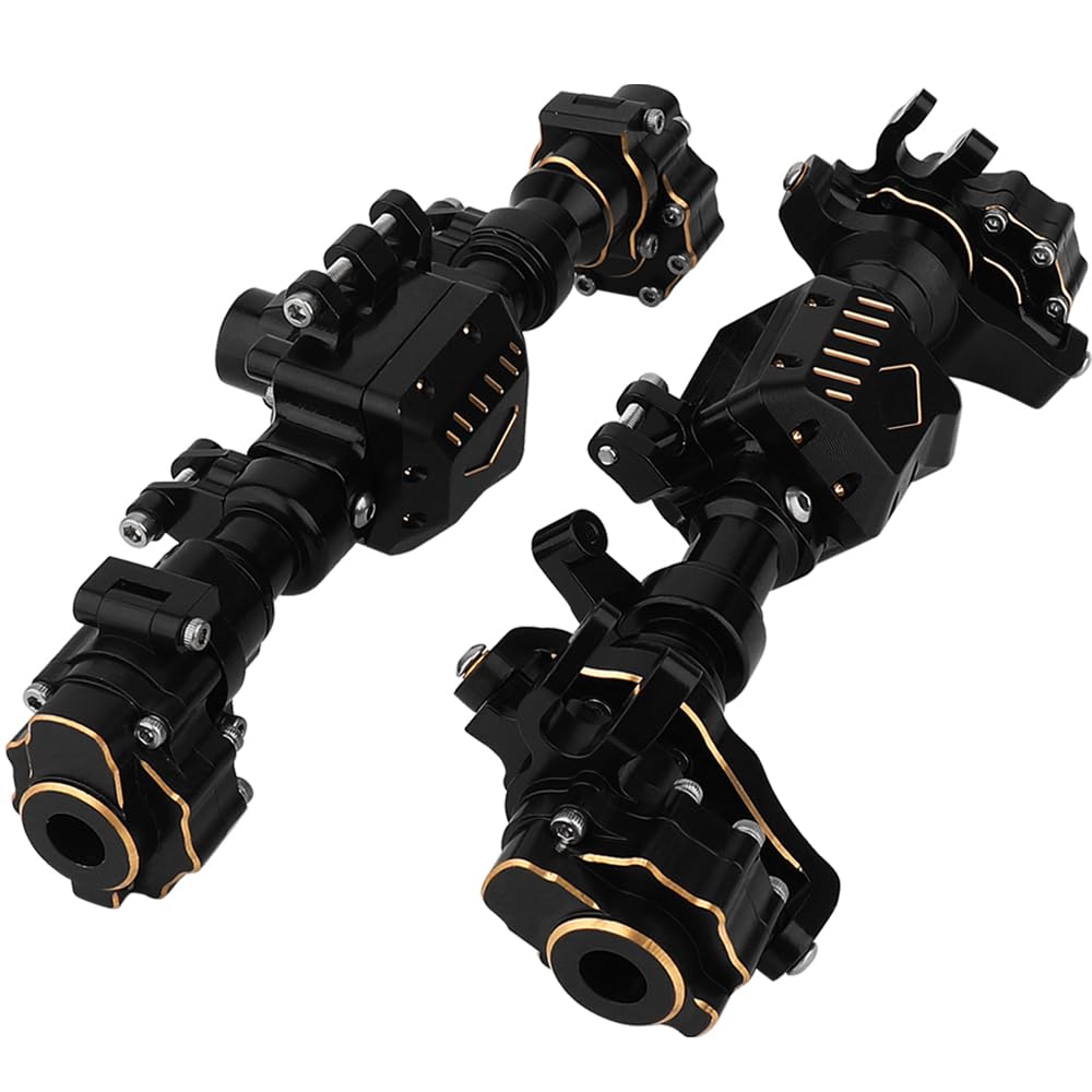 RZXYLRC Brass Counterweight TRX4 Portal Front Rear Axle Housing for 1/10 RC Crawler TRX-4 Defender Bronco G500 Chevrolet Metal Upgrade Parts-58615263