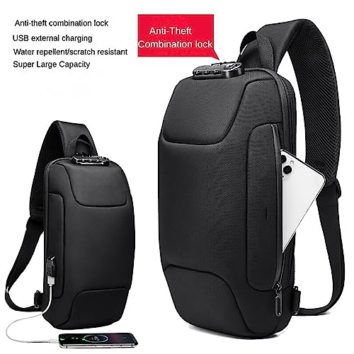 Shockproof Protective Crossbody Shoulder Chest Backpack Travel Home Storage Bag Carrying Case Compatible with OneXPlayer 2 8.4 Inch (Black)3