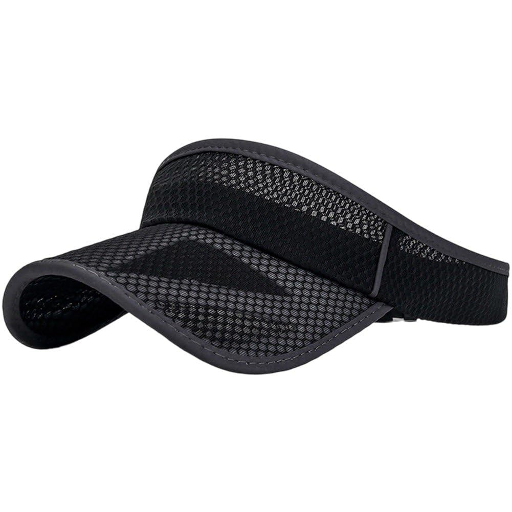 Sslvya Sport Sun Visor Hats for Women Men Mesh Empty Top Baseball Cap Lightweight Sun Hat for Tennis Golf Running Beach