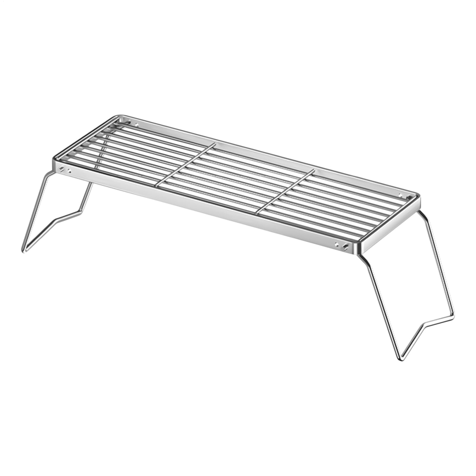 Open Fire Grill? Foldable Campfire Grill Adjustable Stainless Steel, Strong Steel Build, Foldable Can Use It Long Time Medium/Large For Camping